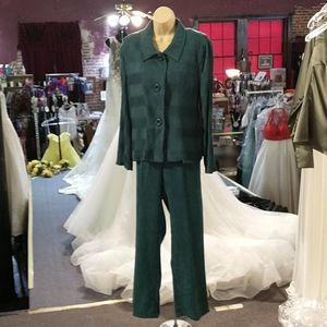 Erin London faux Swede pant suit